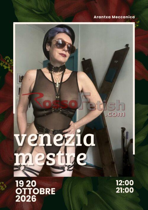 Arantxa Meccanica, rigger e dominante, attiva nella scena bdsm locale e nazionale